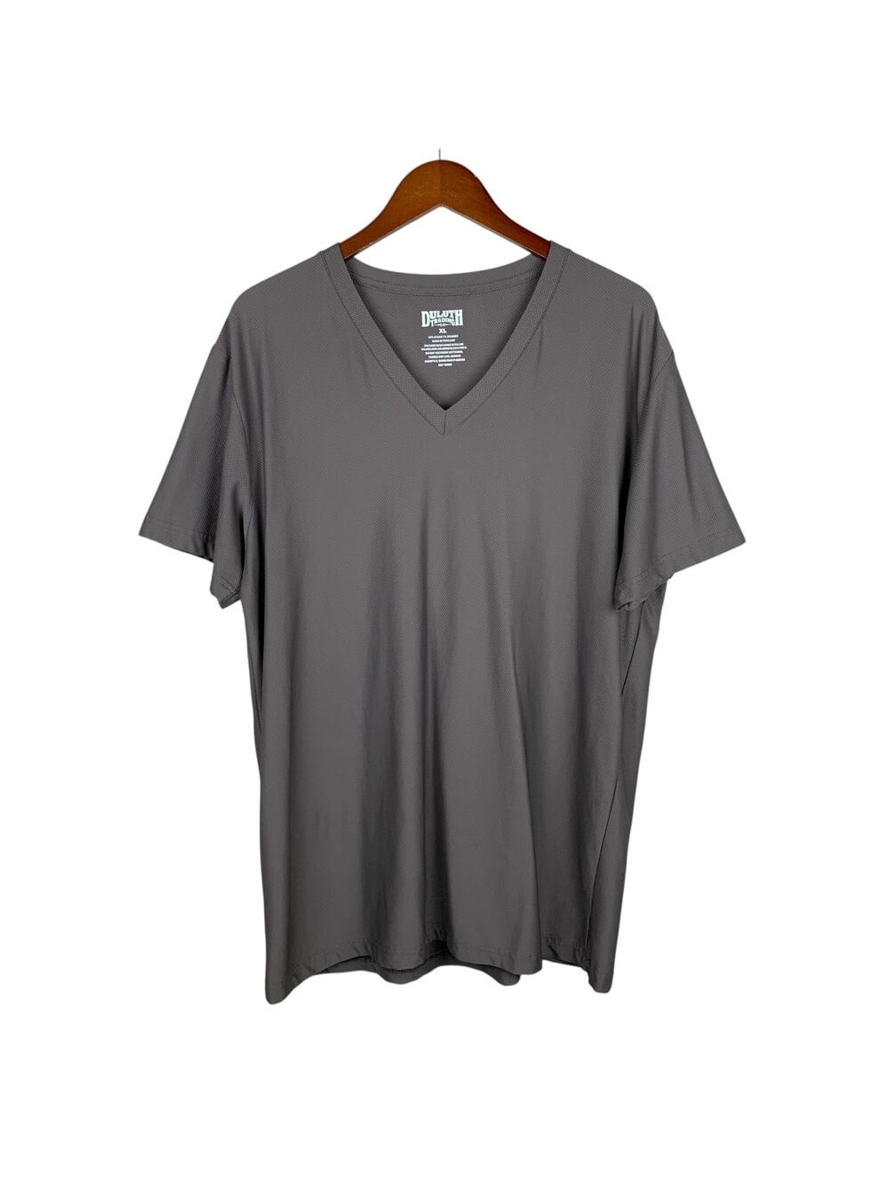 Duluth Trading Co T-shirt Gray Short Sleeve Performance Top Men's XL